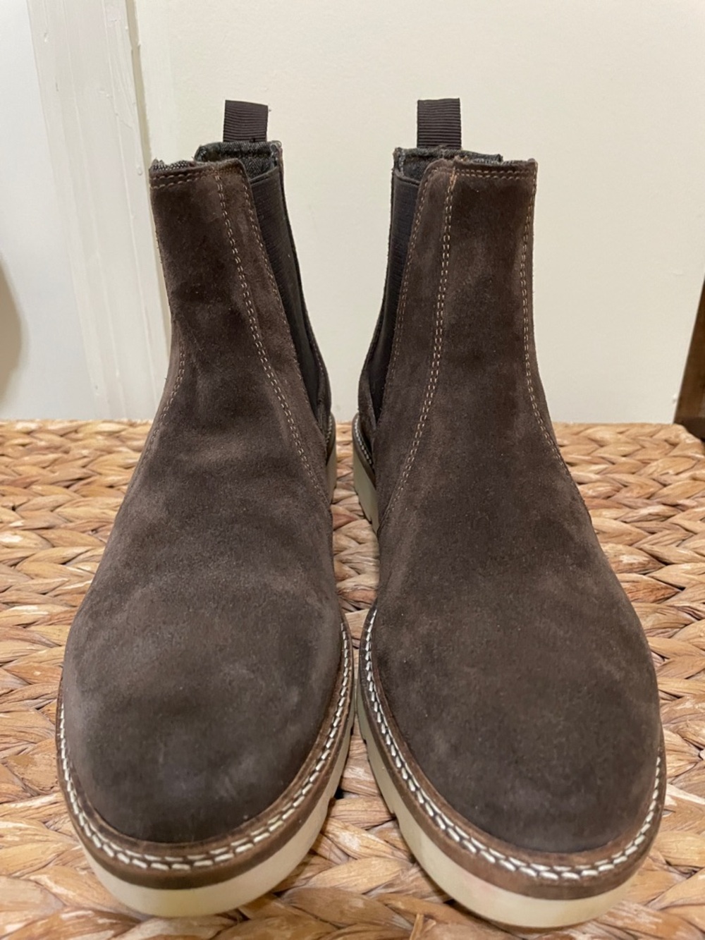 Alpine Design Dark Brown Suede Chelsea Booties